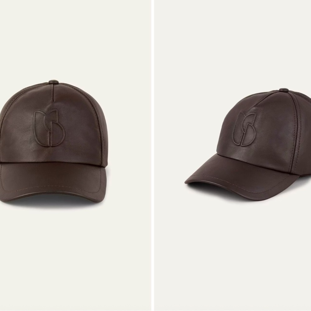 ba&sh HALY brown leather hat - Picture 3 of 6